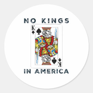 Geen Koningen In Amerika Wij Het Volk Creatieve St Ronde Sticker