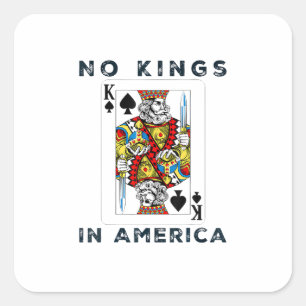 Geen Koningen In Amerika Wij Het Volk Creatieve St Vierkante Sticker