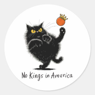 Geen koningen in Amerika Wij het volk Politiek 1 Ronde Sticker