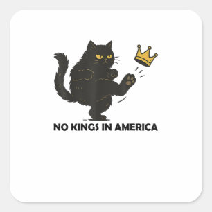 Geen Koningen In Amerika Wij Het Volk Politiek Vin Vierkante Sticker