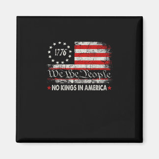 Geen Koningen In Amerika Wij Het Volk Retro Cool Magneet