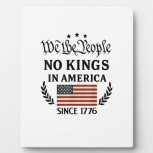 Geen Koningen In Amerika Wij Het Volk Retro Klassi Fotoplaat