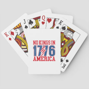 Geen Koningen In Amerika Wij Het Volk Vintage Pokerkaarten