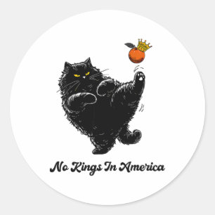 Geen koningen in Amerika, wij zijn het politieke v Ronde Sticker