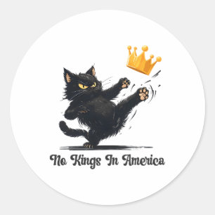 Geen koningen in Amerika, wij zijn het politieke v Ronde Sticker