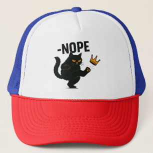 Geen koningen in Amerika Zwarte kat Grappig Kickin Trucker Pet