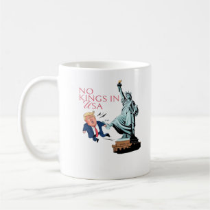 Geen Koningen In USA-Standbeeld Van Het Er Uit Kic Koffiemok