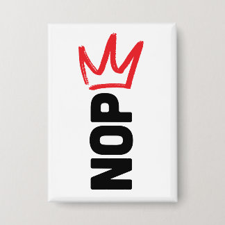 Geen Koningen Knop Button