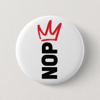 Geen Koningen Knop Ronde Button 5,7 Cm