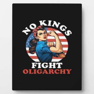 Geen Koningen Oligarchie Retro Klassiek Fotoplaat