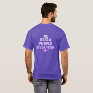 Geen Koningen Paarse Revolutie Heren Basic T-Shirt