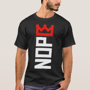 Geen koningen protestbord verticaal t-shirt