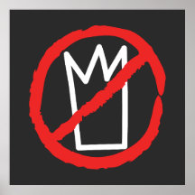 Geen koningen protesteren kroonlogo