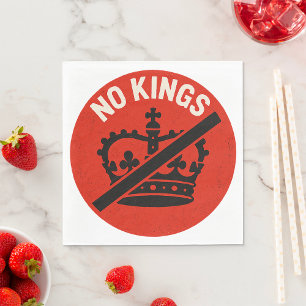 Geen Koningen Protestsymbool Servet