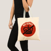Geen Koningen Protestsymbool Tote Bag (Voorkant (product))