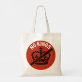 Geen Koningen Protestsymbool Tote Bag (Achterkant)