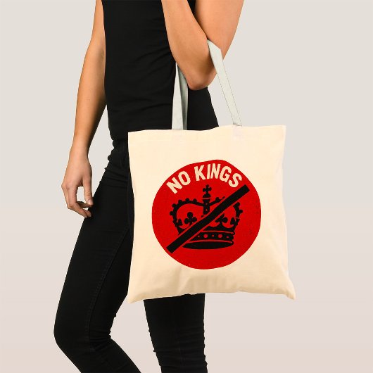 Geen Koningen Protestsymbool Tote Bag
