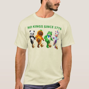 Geen koningen sinds 1776 Grappige Kroon Trap Masco T-shirt
