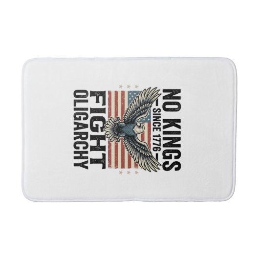 Geen koningen sinds 1776 Patriottische Adelaar Vin Badmat (Voorkant)