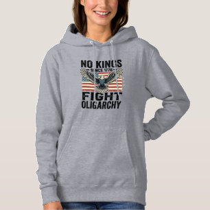 Geen koningen sinds 1776 Patriottische Adelaar Vin Hoodie