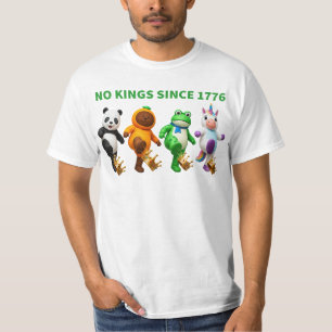 Geen Koningen Sinds 1776 Portland Kikkerspringende T-shirt