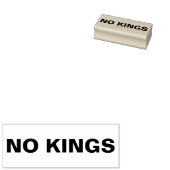 Geen koningen trotseren protest rubberstempel (Gestempeld)