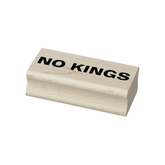Geen koningen trotseren protest rubberstempel (Stempel)