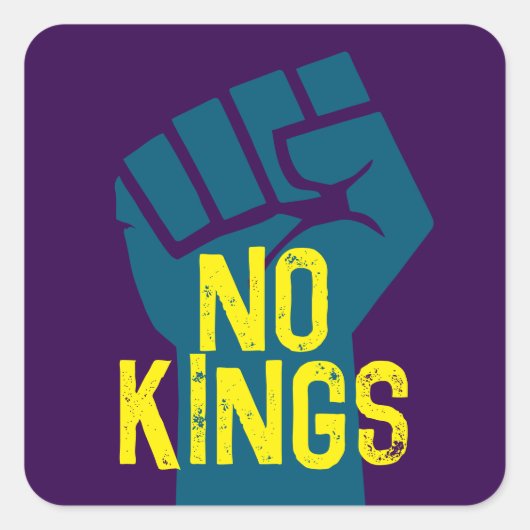Geen koningen verzetten zich eerst vierkante sticker (Voorkant)
