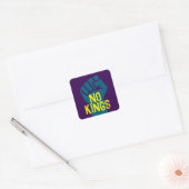 Geen koningen verzetten zich eerst vierkante sticker (Envelop)