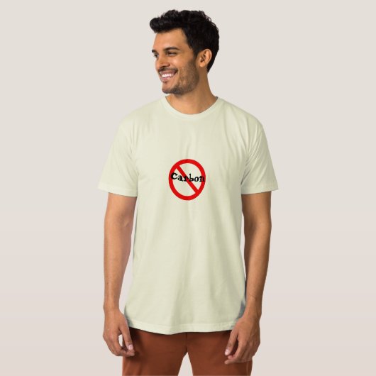 Geen koolstof t-shirt (Voorkant volledig)