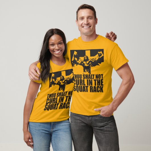 Geen kromming in het vierkant rack t-shirt (Unisex)