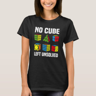 Geen kubus resterend onopgeloste competitieve puzz t-shirt