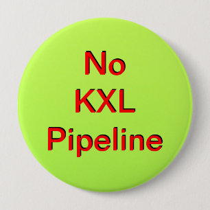 Geen KXL-pijpleiding Ronde Button 4,0 Cm
