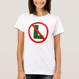 Geen L-dames met lange mouwen T-shirt