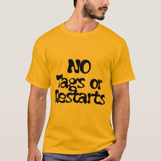 GEEN Labels of startpunten T-shirt (Voorkant)