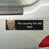 Geen land voor de Bumpersticker van oude mannen (Op auto)