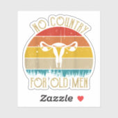 Geen land voor  Mannen Sticker (Vel)