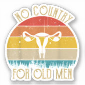 Geen land voor  Mannen Sticker (Voorkant)
