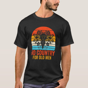 Geen land voor oude Mannen Uterus feministische vr T-shirt
