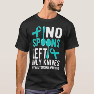 Geen Lepels Dysautonomie Krijger Dysautonomie Bewu T-shirt
