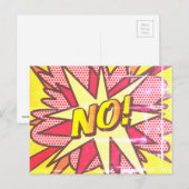 GEEN Leuk Retro Comic Book Pop Kunst Briefkaart (Voorkant / Achterkant)