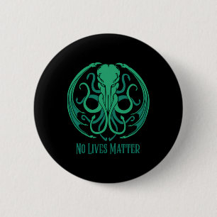Geen leven Cthulhu Sticker Ronde Button 5,7 Cm