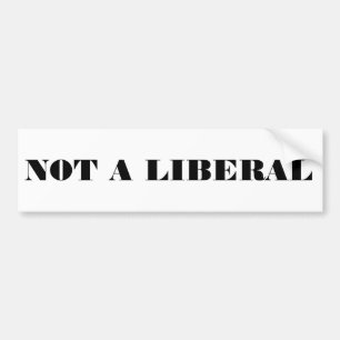 Geen liberaal bumpersticker