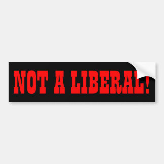 GEEN LIBERALE BUMPERSTICKER