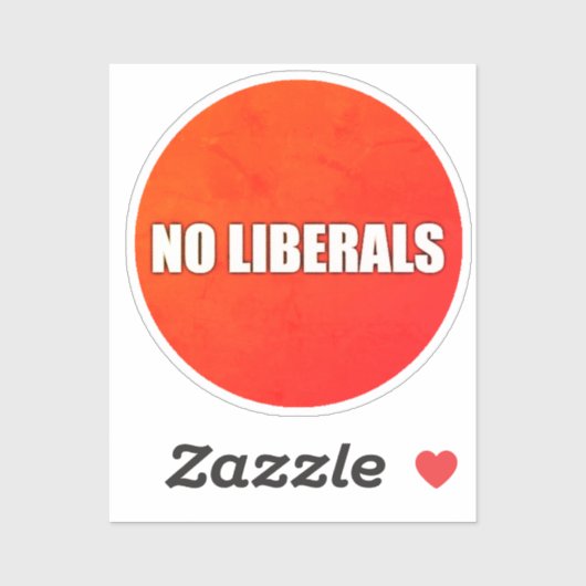 GEEN LIBERALEN STICKER (Vel)