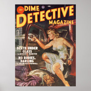 Geen lichamen Darling Dime rechercheur Magazine Poster