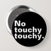 Geen lichtvoetig grappig introvert design ronde button 4,0 cm (Voorkant /achterkant)