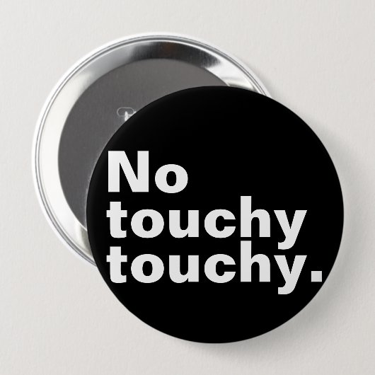 Geen lichtvoetig grappig introvert design ronde button 4,0 cm (Voorkant /achterkant)