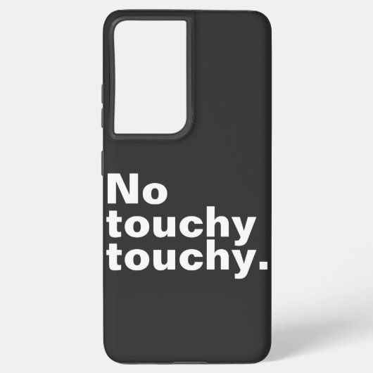 Geen lichtvoetig grappig introvert design samsung galaxy hoesje (Achterkant)