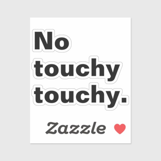 Geen lichtvoetig grappig introvert design sticker (Vel)